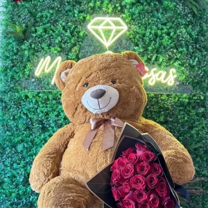 Peluche Grande mas Ramo de Rosas